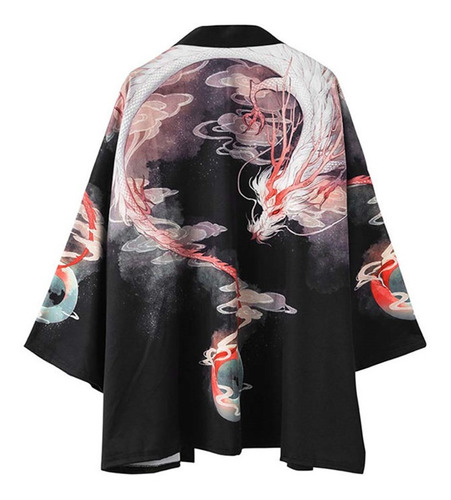 Abrigo Kimono Japonés Para Hombre, Bata De Baño, Estilo Retr