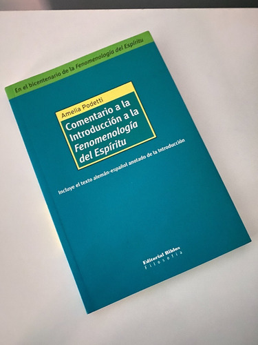 Comentario A La Introducción A La Fenomenología Del Espíritu (Usado)