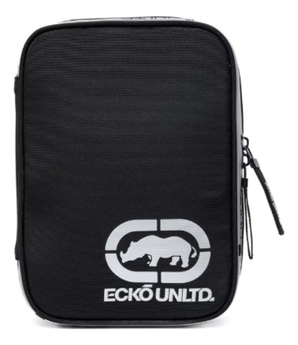 Estojo Escolar Box Preto Refletivo - Ecko Unltd. Liso