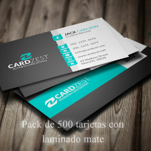 Tarjetas De Presentacion, Glasse 300 Con Laminado Uv