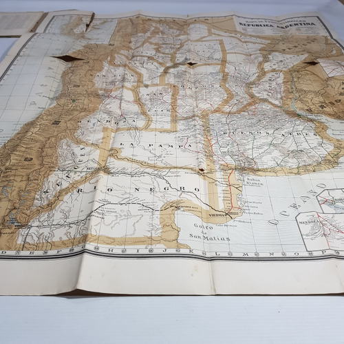 Antiguo Mapa Ferrocarril Argentimo 1922 Weber Mag 62099 (Usado)