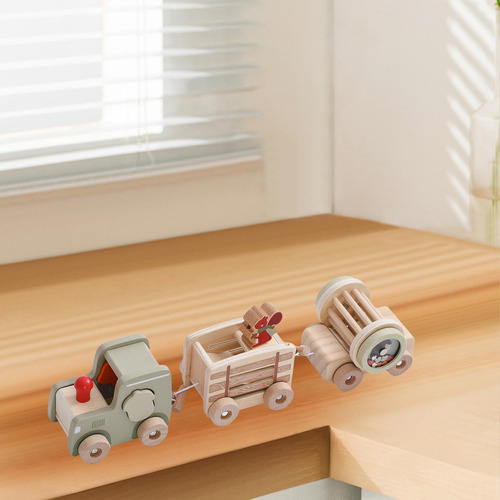 Juguete De Tren De Madera, Regalo, Adorno De Tren De Madera