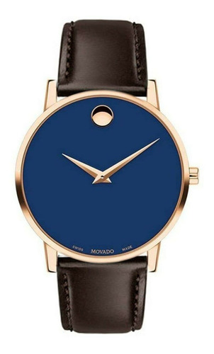 Movado 0607316 - Reloj Clsico Para Hombre Con Esfera Azul, C