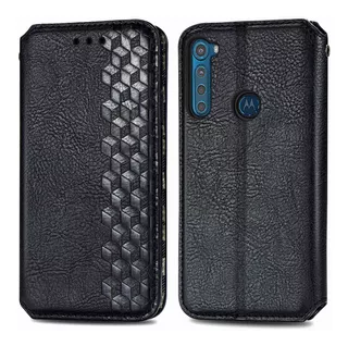 Funda Con Tapa Tipo Cartera Sd61 Para Moto One Fusion Plus