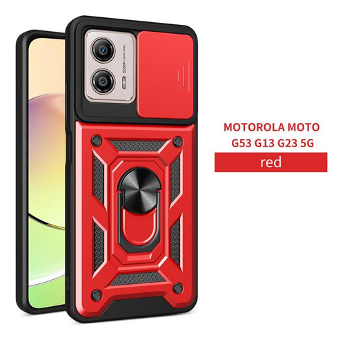 Carcasa Trasera Con Anillo Metálico Para Motorola Moto G13 2