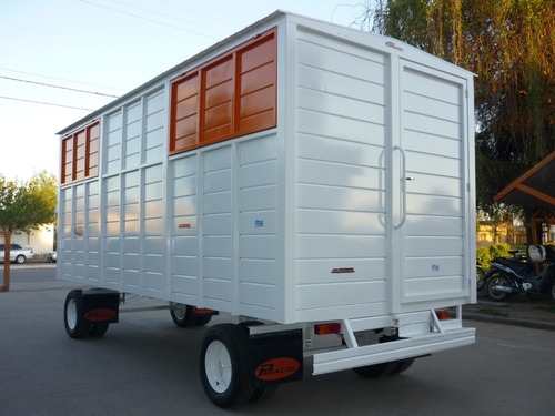 Imagen 9 de 25 de Acoplado Trailer 6 Cheques Cerrado Taller Rodante 5 Mts 4 Tn
