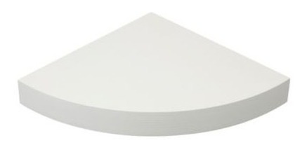 Estante De Mdf Esquinero Blanco 25 X 25 Cm