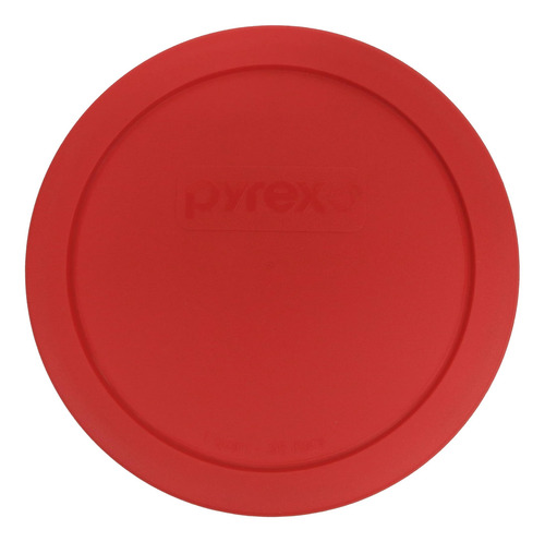 Pyrex 322-pc 1qt Tazón Para Mezclar Redondo Rojo Tapa De Plá