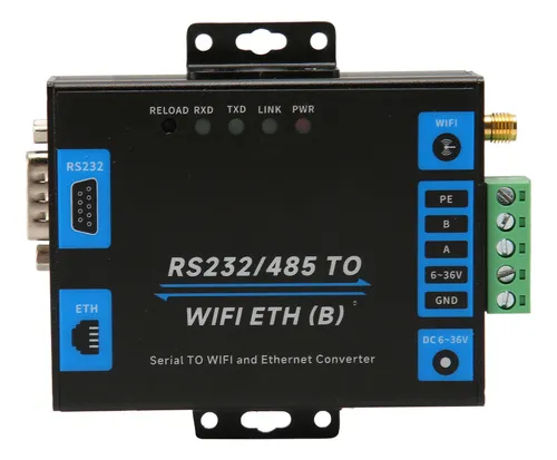 Convertidor Inalámbrico Ethernet Serie A Wifi Rs232 Rs485