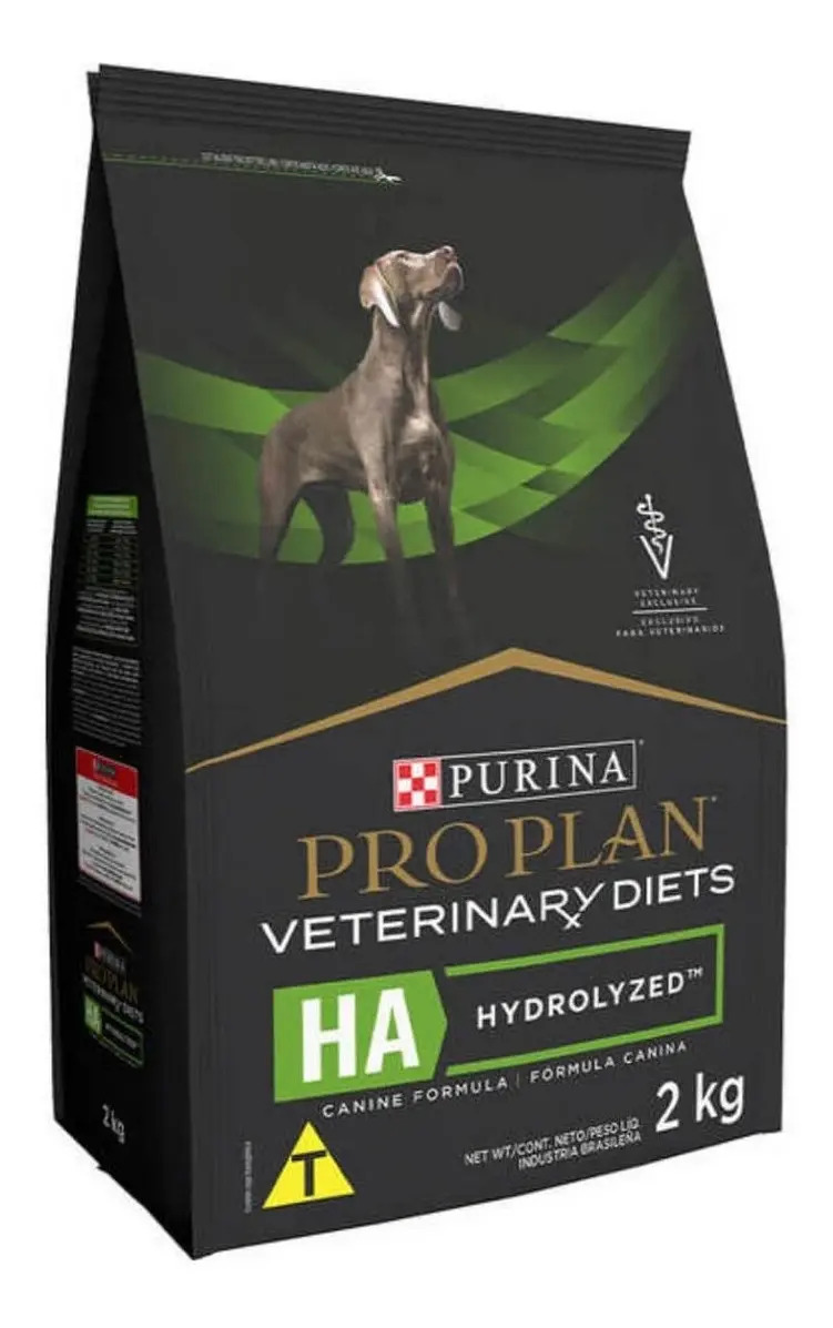 Ração Purina Pro Plan veterinary diets hydrolized hidrolisada hipoalergênica para cães adultos 2kg