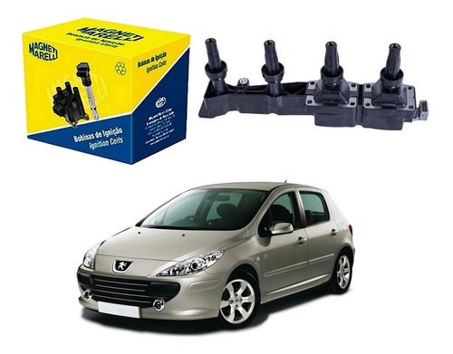 Bobina De Ignição Marelli Peugeot 307 1.6 16v 2009