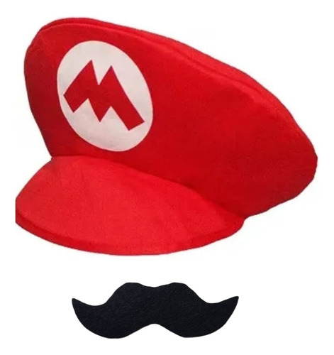 Gorro, Boina Luigi Y Mario Bros Para Disfraz Cumpleaños Y +