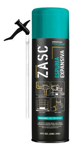 Espuma Expansiva De Poliuretano 500 Ml Zasc