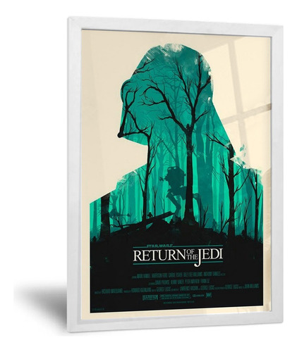 Cuadro Minimalista Star Wars Regreso Del Jedi Poster 42x60cm