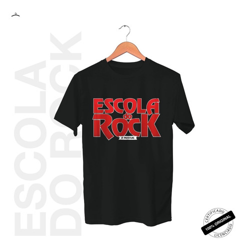 Camiseta Oficial Escola Do Rock Musical Da Broadway 2019