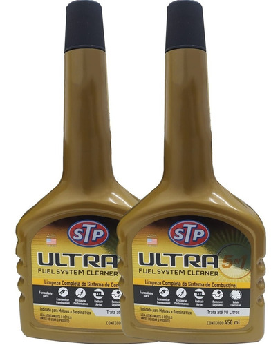 Kit 2 Limpeza Sistema Combustivel Stp Ultra 5x1 450ml