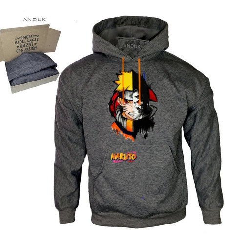 Imagen 9 de 10 de Buzo Hoodie Personalizado Saco Naruto Estampado Unisex