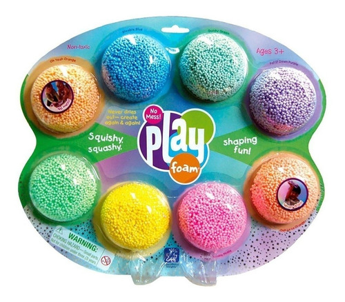 Play Foam X8 Colores Masa Pelotitas No Se Pega Ni Se Seca