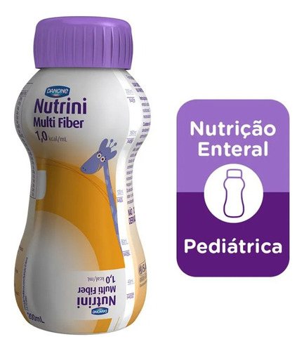 Nutrini Multi Fiber 200ml 1.0kcal - Danone - Kit Com 15 Uni