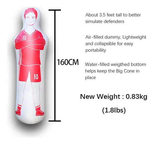 Muñeco Inflable De Fútbol Para Abordar El Uso Múltiple
