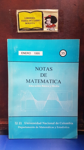 Notas De Matemáticas - 1995 - Universidad Nacional - #35