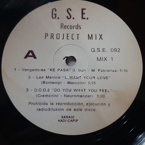 Vinilo Project Mix Interpretes Varios E2