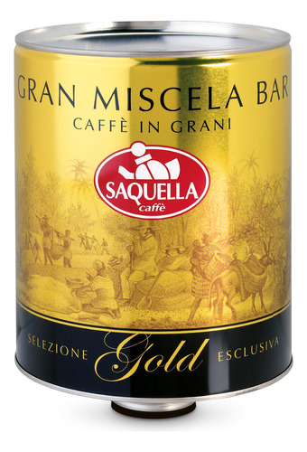 Saquella Café Selezione Grano Lata Para Máquina 3 Kg