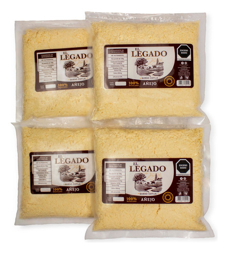  Queso Cotija Rayado!! El Legado Gourmet (1kg) Envió Gratis!