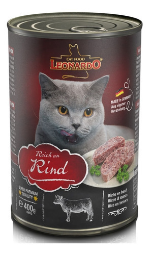 Alimento Húmedo Leonardo Ternera 400 Grs