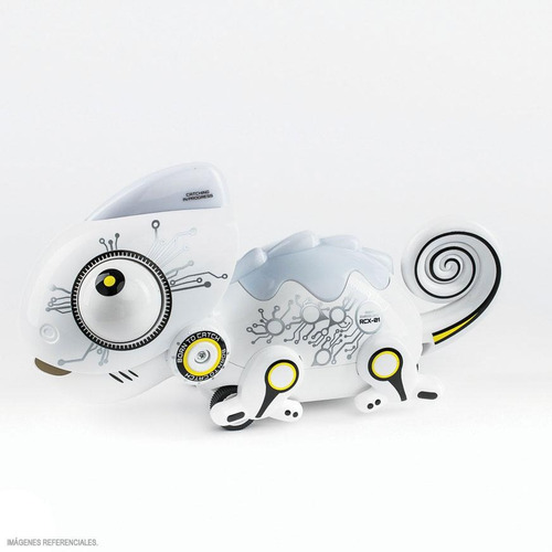 Mascota Robot Camaleon Cambia De Color Luces Gira A Control