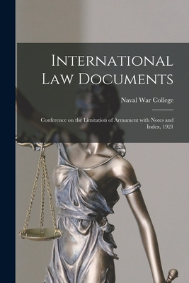 Libro International Law Documents: Conference On The Limi...