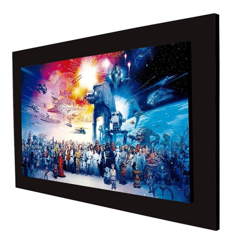 Cuadro 60x40 Cms Decorativo Poster Star Wars+envío Gratis