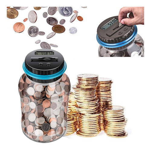 Alcancía Electrónica Digital Con Contador De Monedas Tiene capacidad para 800 piezas JOYGOD