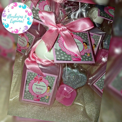 Imagen 8 de 10 de Recuerdos Antibacterial Con Iniciales Babyshower Nacimientos