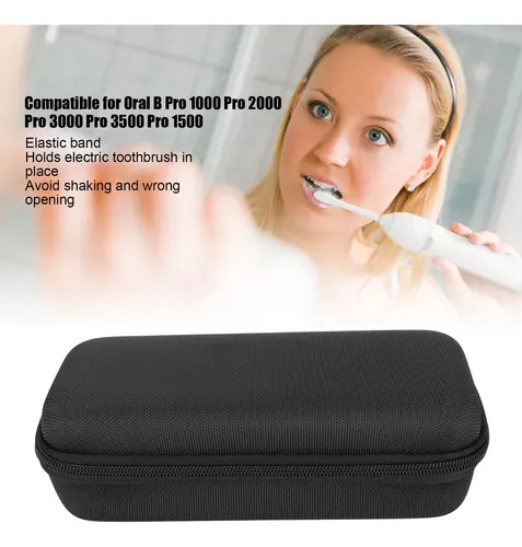. Estuche De Nylon Negro For Cepillo De Dientes Oral B Pro