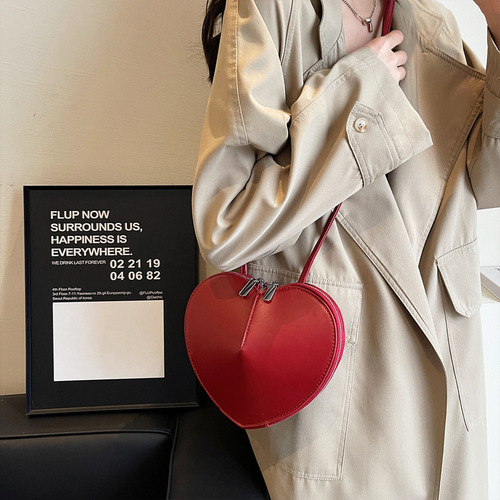 Yi Bolso Bandolera Con Forma De Corazón De Poliuretano For