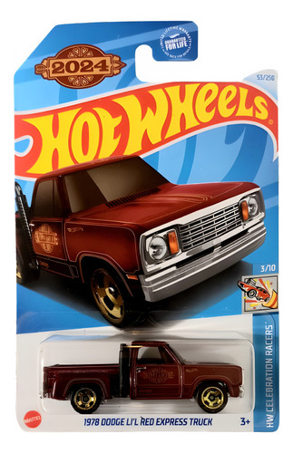 1978 Dodge Li'l Red Express Truck Rojo Hot Wheels E24 Ta