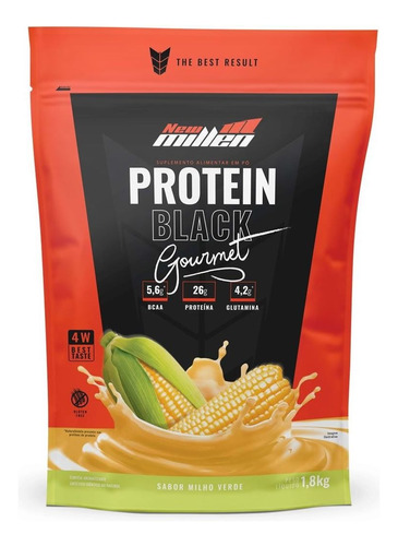 Whey Protein 4w Protein Black Conc Isolado 1,8kg New Millen