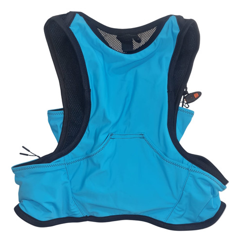 Chaleco Hidratacion Als Running Trekking Trail 7lts Colores Celeste M/l