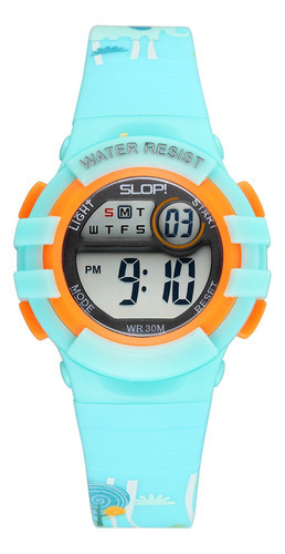Reloj De Pulsera Slop Para Unisex Sw8206k1 Aqua Color del fondo Gris