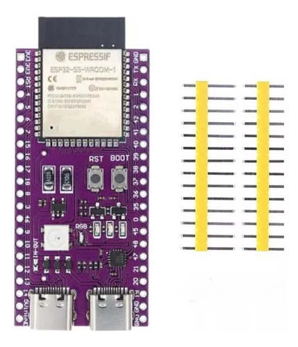 Esp32-s3-wroom-1-n16r8 Tarjeta De Desarrollo Wifi Dual Usb