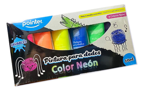 Set De Pintadedos Pointer (6 Colores) Neones