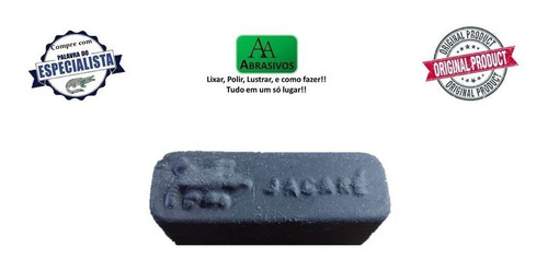 Pasta Polir Jacaré 12 Preta Mini Metais Fundidos Aços Pratas