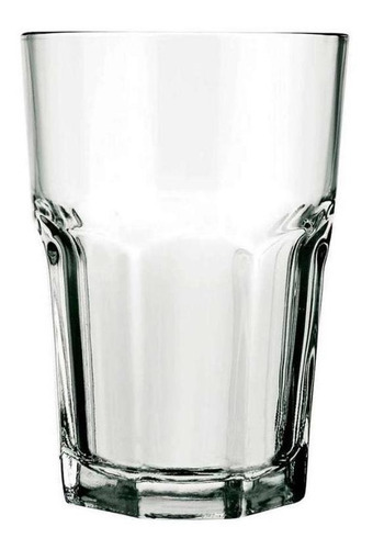 Vaso Vidrio Bristol Fasetado 340 Ml Nadir Cod.2611 X12u Color Transparente