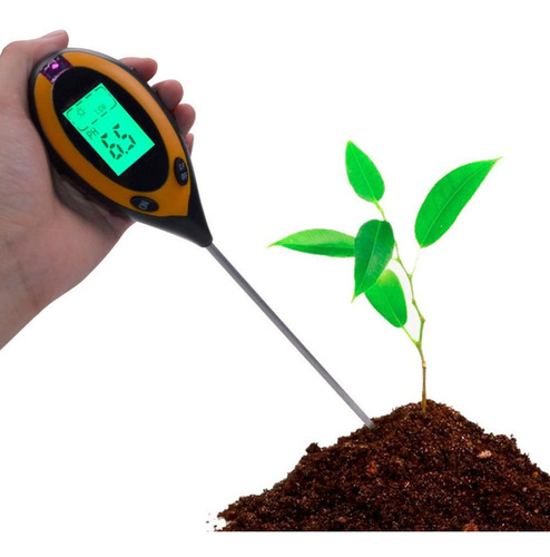 Medidor Ph Terra Solo Plantas 4 Em 1 Umidade Termômetro