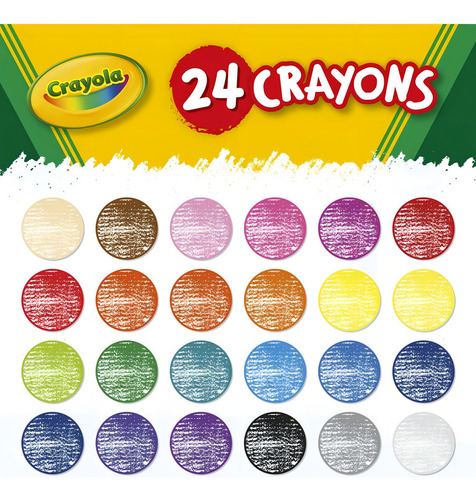 Colores Crayones Crayola 24 Colores No Toxico Express
