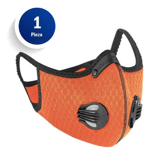 Imagen 6 de 10 de Cubrebocas N95 Lavable Reusable 2 Válvulas Filtro Deportivo