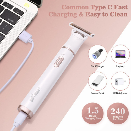 Gurelax - Maquinilla De Afeitar Eléctrica Para Mujer, 4 En 1
