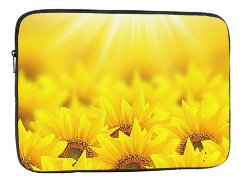 Bolso Para Computadora Portatil Diseño Girasol Estuche Funda