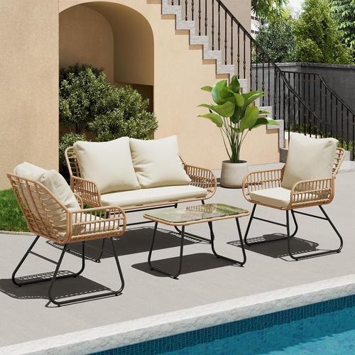 Excelente Juego De Comedor Para Patio Al Aire Libre,5pcs Ca